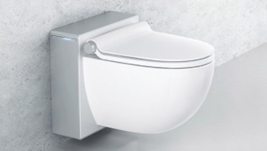 LaPreva P1 Dusch-WC weiss - mattchrom