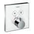 Hansgrohe ShowerSelect Glas Thermostat 2 Verbraucher Unterputz, weiss/chrom