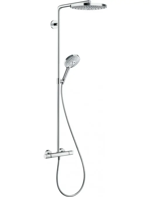 Hansgrohe Raindance Select S 240 2jet Showerpipe Thermostat weiss/chrom