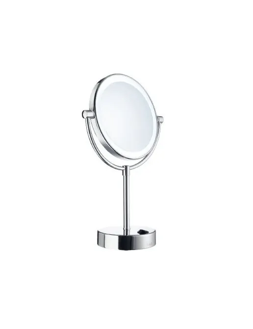 Smedbo Outline Kosmetikspiegel mit LED-Beleuchtung Standmodell, chrom