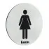 Smedbo Xtra WC-Schild Damen selbstklebend, edelstahl