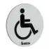 Smedbo Xtra WC-Schild Behinderten selbstklebend, edelstahl