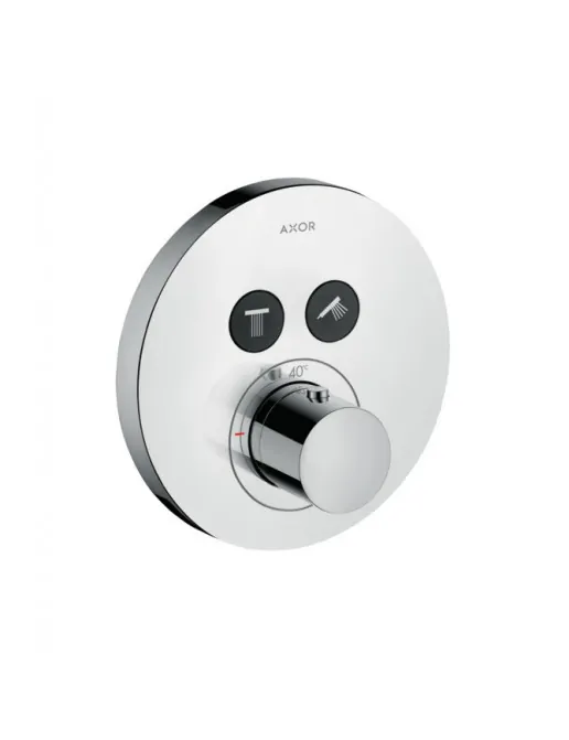 ShowerSelect Round Thermostat Unterputz für 2 Verbraucher