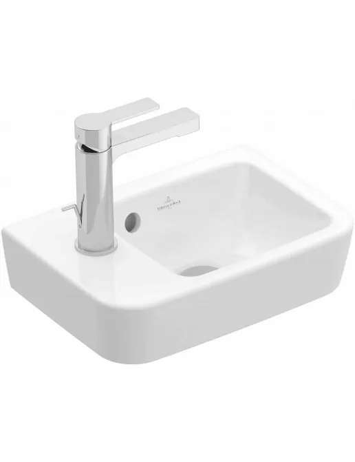 Handwaschbecken Compact rechts ungeschliffen, mit/ohne Überlauf