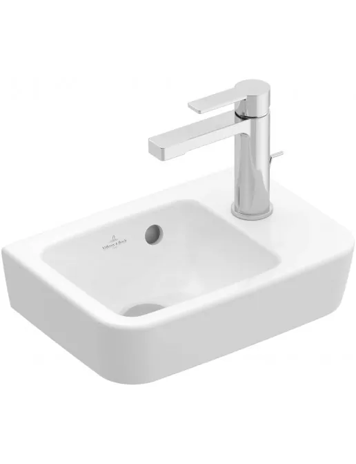 Handwaschbecken Compact links ungeschliffen, mit/ohne Überlauf