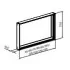 Schneider Universal Einbaurahmen für Spiegelschrank EASY Line Comfort, ADVANCED Line Comfort, ARANGA Line 50 -150 cm