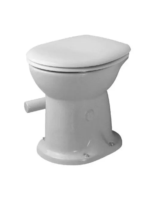 Stand-WC 350 x 470 mm, Trockenklosett für Klappverschluss, weiss