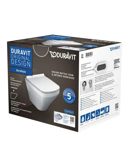 Wand-WC Duravit Compact Rimless® Set