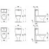 Laufen Moderna R Stand-Tiefspül-WC mit Spülrand, Masszeichnung S15