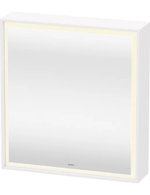 Duravit L-Cube Spiegelschrank mit LED-Beleuchtung, 1 Tür, Anschlag L/R, Breite: 650 cm