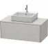 Duravit XSquare Waschtischunterbau für Konsole, mit 1 Auszug, B: 1000 mm, Betongrau Matt