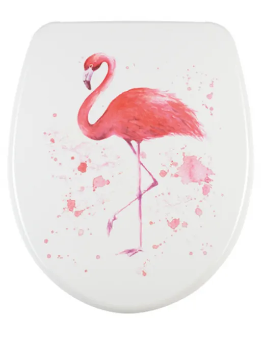 Diaqua WC-Sitz Flamingo aus Duroplast, mit Absenkautomatik