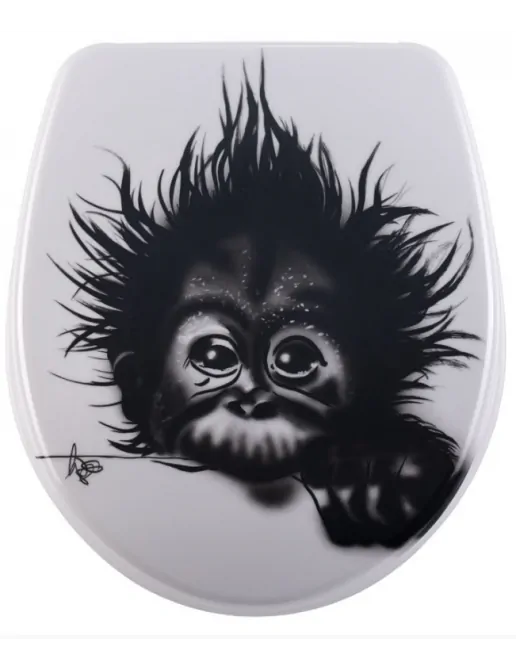Diaqua WC-Sitz Monkey aus Duroplast, mit Absenkautomatik