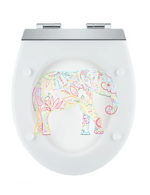 Diaqua WC-Sitz Elephant aus Duroplast, mit Absenkautomatik, LED