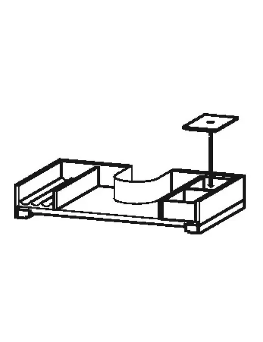 Duravit Zusatzmodul Einrichtungssystem für Waschtischunterbau, beidseitig, B: 700 mm