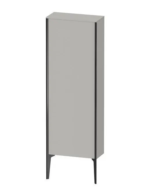 Duravit Xviu Halbhochschrank Links, mit 1 Tür und 3 Glasfachböden, B: 500 mm, Betongrau Matt