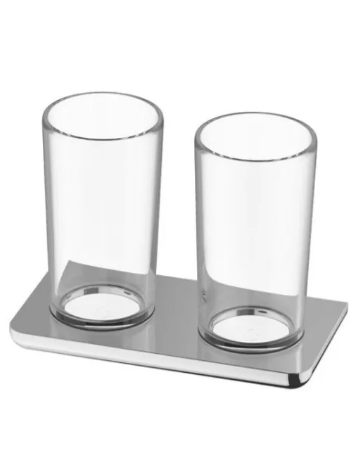 Bodenschatz LIV Doppelglashalter mit Klarglas