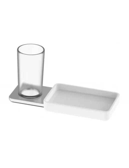 Bodenschatz LIV Glashalter Mattglas mit Ablageschale
