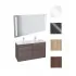 Villeroy & Boch Clear Möbel-Set mit Lichtspiegel, Waschtisch und Waschtischunterschrank 130cm, mehrfarbig