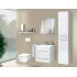 Villeroy & Boch Modern Möbel-Set mit Lichtspiegel, Waschtisch und Waschtischunterschrank 45cm, mehrfarbig