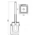 Bodenschatz SIMARA WC-Bürstengarnitur Standmodell mit Schliessdeckel