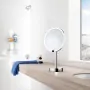 Smedbo Outline LED-Kosmetikspiegel mit Bewegungssensor mit Akku, Standmodell, chrom