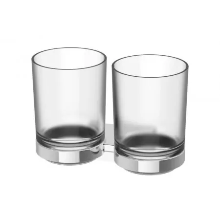 Bodenschatz CHIC 22 Doppelglashalter mit Mattglas, Wandmodell